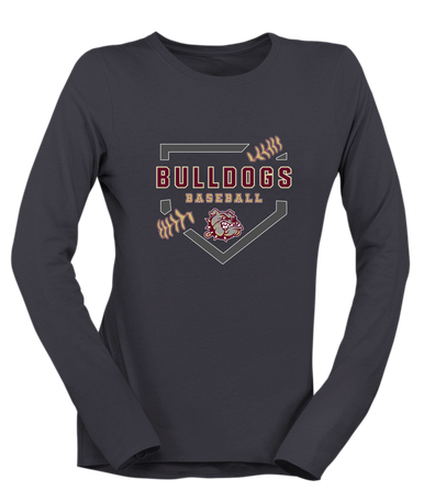King's Fork Bulldogs Baseball #2 Women's Premium LS T-Shirt