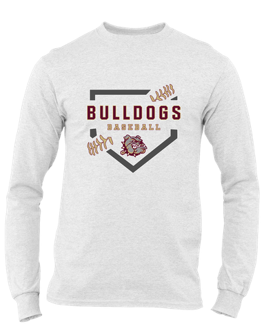 King's Fork Bulldogs Baseball #2 Men's LS T-Shirt