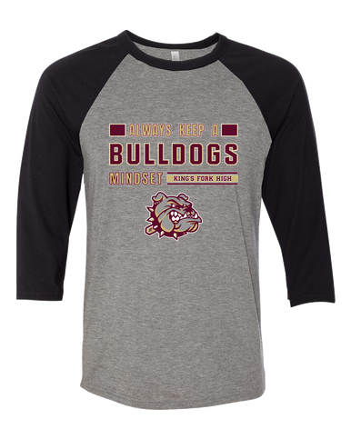 King's Fork Bulldogs Mindset Men's Baseball T-Shirt