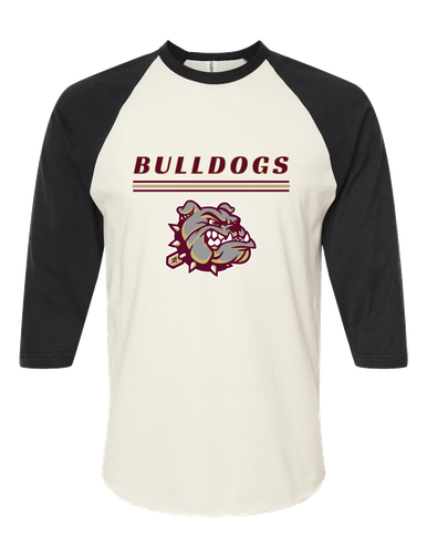 King's Fork Bulldogs Mascot #8 Women's Baseball T-Shirt