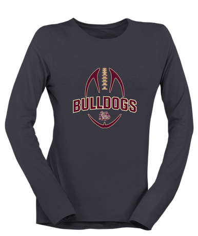 King's Fork Bulldogs Football #5 Women's LS T-Shirt
