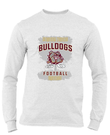 King's Fork Bulldogs Football #6 Men's LS T-Shirt