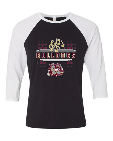 King's Fork Bulldogs Band # 3 Men's Baseball T-Shirt