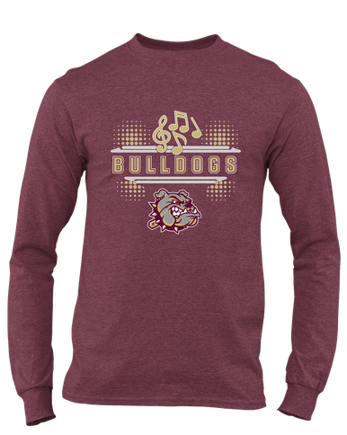 King's Fork Bulldogs Band # 3 Men's LS T-Shirt