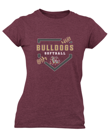 King's Fork Bulldogs Softball #2 Women's SS T-Shirt