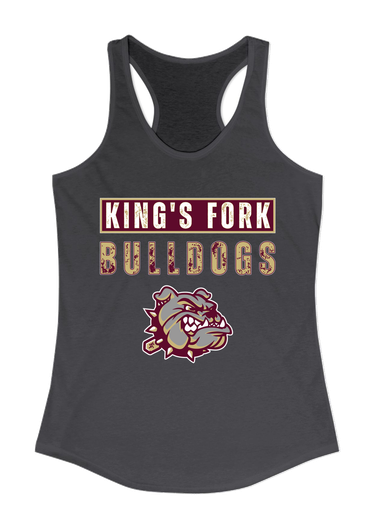 King's Fork Bulldogs Mascot #9 Women's Tank Top