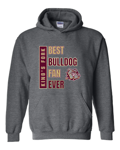 King's Fork Bulldogs Best Bulldog Fan Men's Hoodie