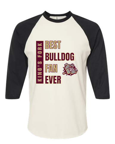 King's Fork Bulldogs Best Bulldog Fan Men's Baseball T-Shirt