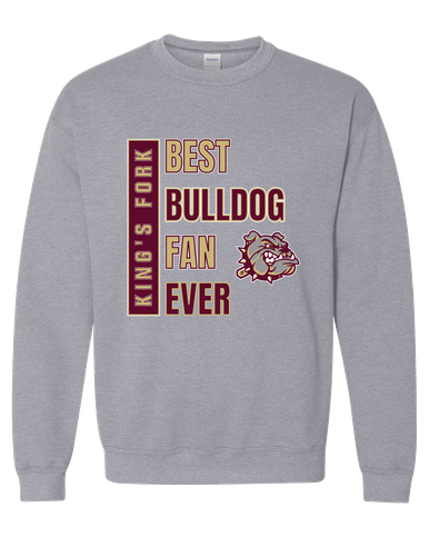 King's Fork Bulldogs Best Bulldog Fan Men's Sweatshirt