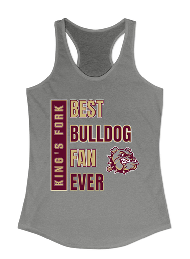 King's Fork Bulldogs Best Bulldog Fan Women's Tank Top