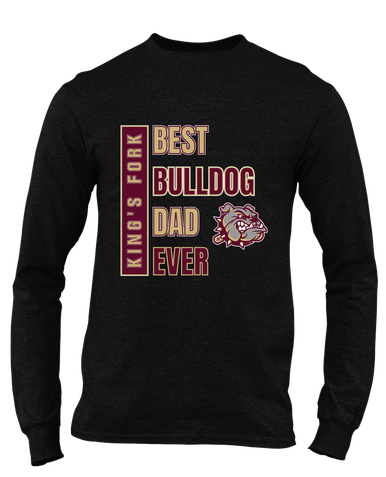 King's Fork Bulldogs Best Bulldog Dad Men's Premium LS T-Shirt