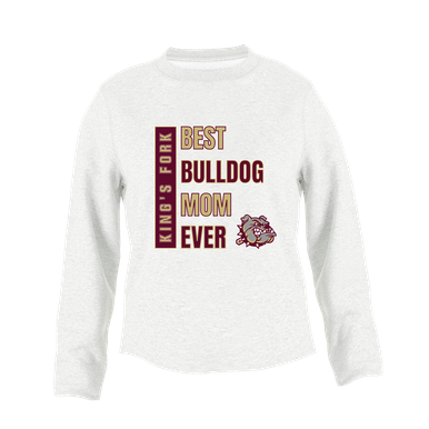 King's Fork Bulldogs Best Bulldog Mom Women's Sweatshirt
