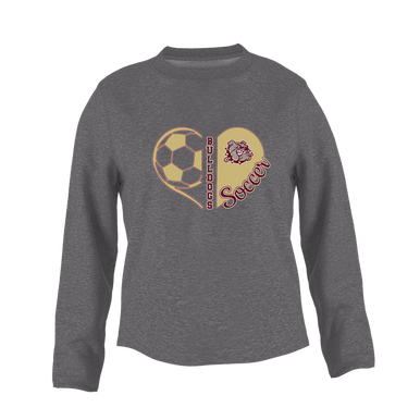 King's Fork Bulldogs Heart Soccer Women's Sweatshirt