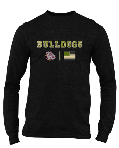 Winslow Bulldogs Camo Flag Men's Premium LS T-Shirt