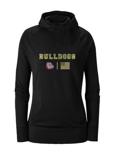 Winslow Bulldogs Camo Flag Women's Hoodie