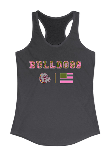 Winslow Bulldogs Pink Camo Flag Women's Tank Top