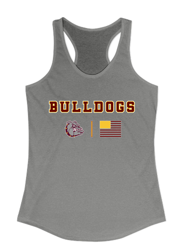 Winslow Bulldogs Team Colors Flag Women's Tank Top