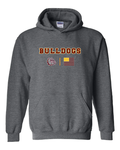 Winslow Bulldogs Team Colors Flag Men's Hoodie