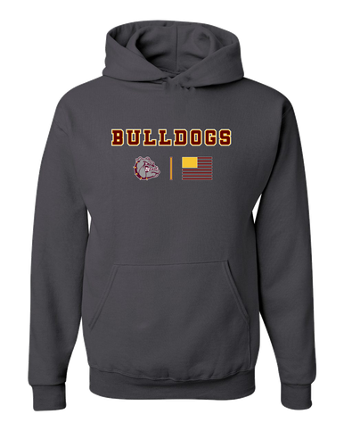 Winslow Bulldogs Team Colors Flag Men's Premium Hoodie