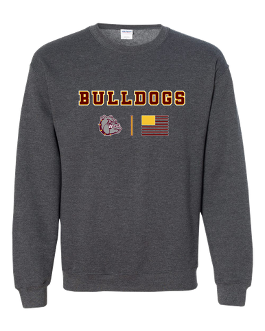 Winslow Bulldogs Team Colors Flag Men's Sweatshirt