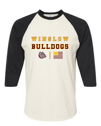 Winslow Bulldogs Spirit Flag Women's Baseball T-Shirt