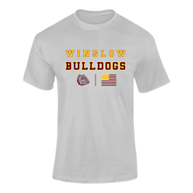 Winslow Bulldogs Spirit Flag Men's Premium SS T-Shirt