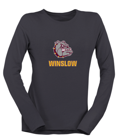 Winslow Bulldogs Mascot #2 Women's Premium LS T-Shirt