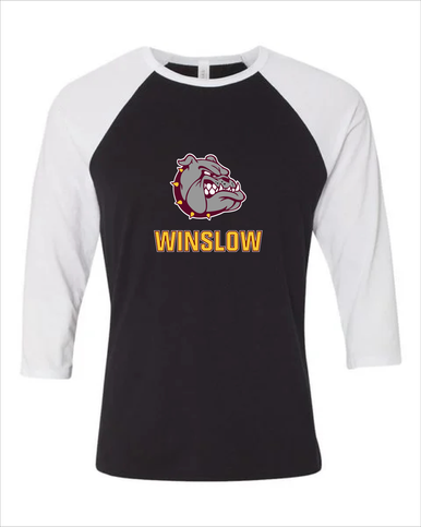 Winslow Bulldogs Mascot #2 Men's Baseball T-Shirt