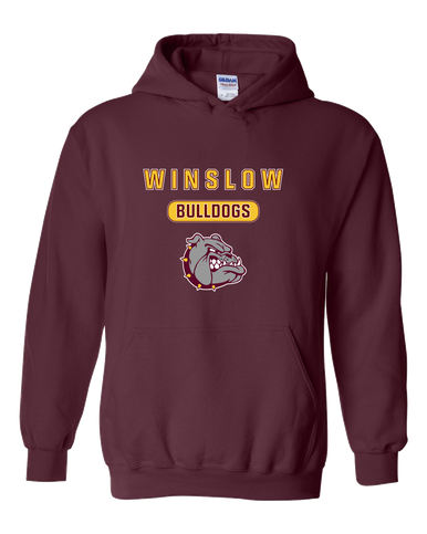 Winslow Bulldogs Mascot #3 Men's Hoodie