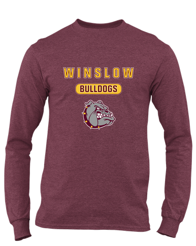 Winslow Bulldogs Mascot #3 Men's LS T-Shirt