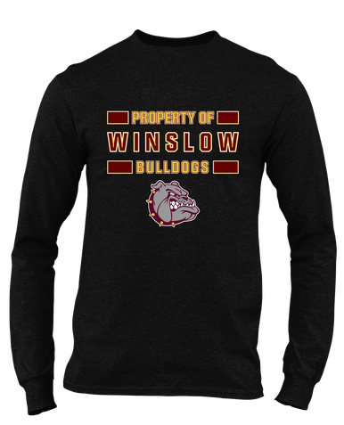 Winslow Bulldogs Property Of Men's LS T-Shirt
