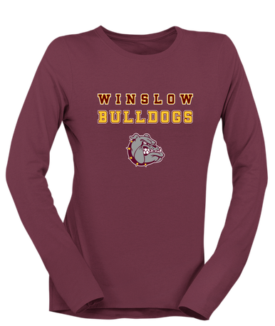 Winslow Bulldogs Spirit Women's LS T-Shirt
