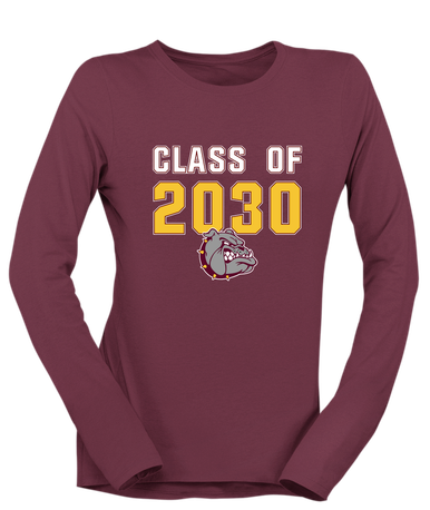 Winslow Bulldogs Class of 2030 Women's LS T-Shirt