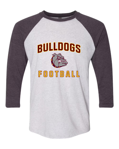 Winslow Bulldogs Football #1 Women's Baseball T-Shirt