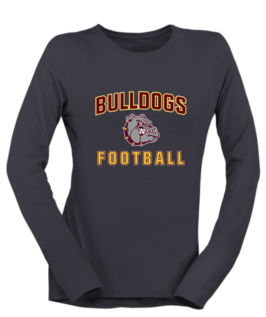 Winslow Bulldogs Football #1 Women's LS T-Shirt