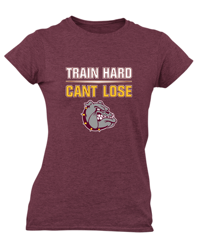 Winslow Bulldogs Train Hard, Can't Lose Women's SS T-Shirt