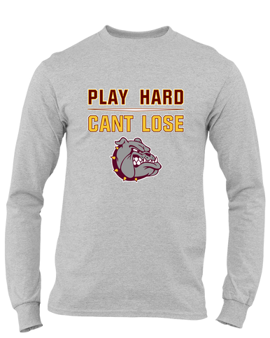 Winslow Bulldogs Play Hard, Can't Lose Men's LS T-Shirt