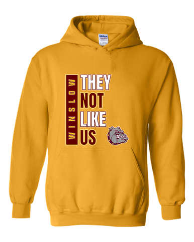 Winslow Bulldogs They Not Like Us #1 Men's Hoodie