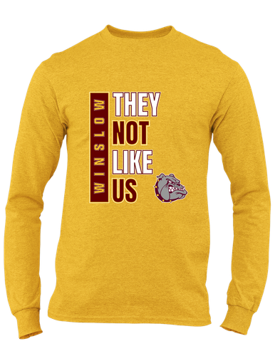 Winslow Bulldogs They Not Like Us #1 Men's LS T-Shirt