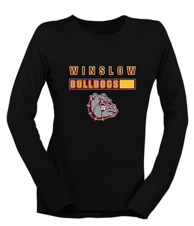 Winslow Bulldogs Mascot #7 Women's Premium LS T-Shirt