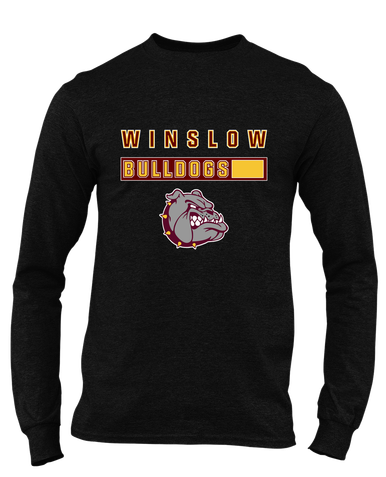 Winslow Bulldogs Mascot #7 Men's Premium LS T-Shirt