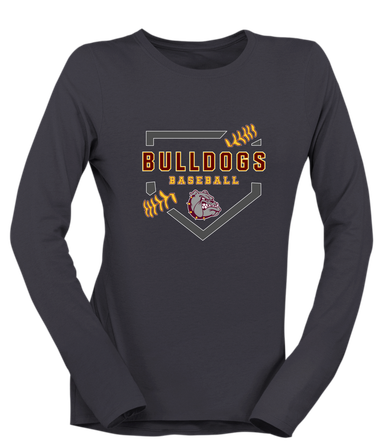 Winslow Bulldogs Baseball #2 Women's Premium LS T-Shirt