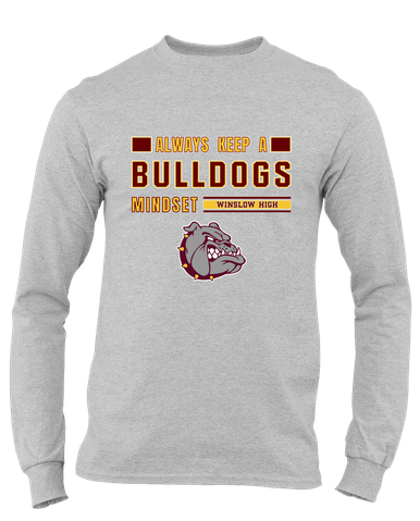 Winslow Bulldogs Mindset Men's Premium LS T-Shirt