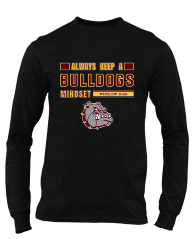 Winslow Bulldogs Mindset Men's LS T-Shirt