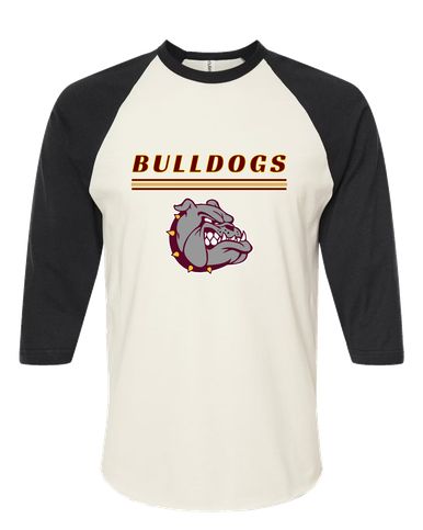 Winslow Bulldogs Mascot #8 Women's Baseball T-Shirt