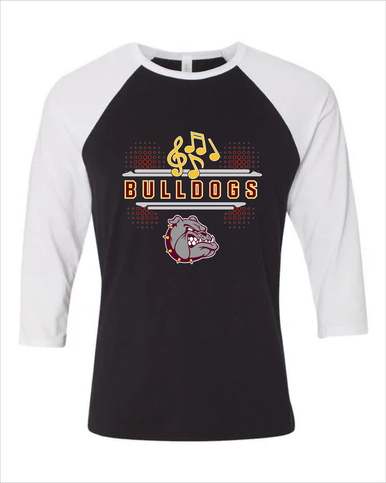 Winslow Bulldogs Band # 3 Men's Baseball T-Shirt