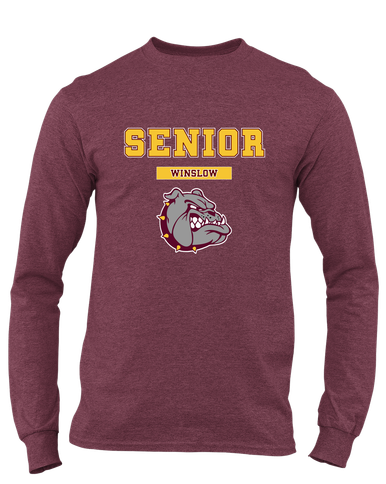 Winslow Bulldogs Senior #2 Men's LS T-Shirt
