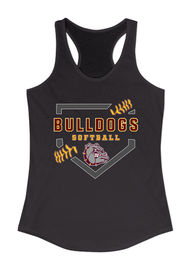 Winslow Bulldogs Softball #2 Women's Tank Top