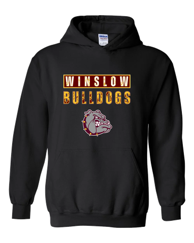 Winslow Bulldogs Mascot #9 Men's Hoodie