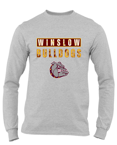 Winslow Bulldogs Mascot #9 Men's Premium LS T-Shirt